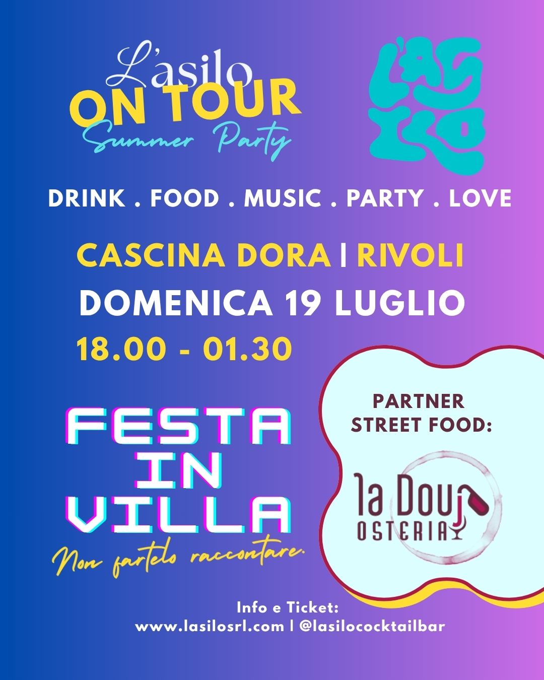 Locandina dell'evento Asilo On Tour Summer Party